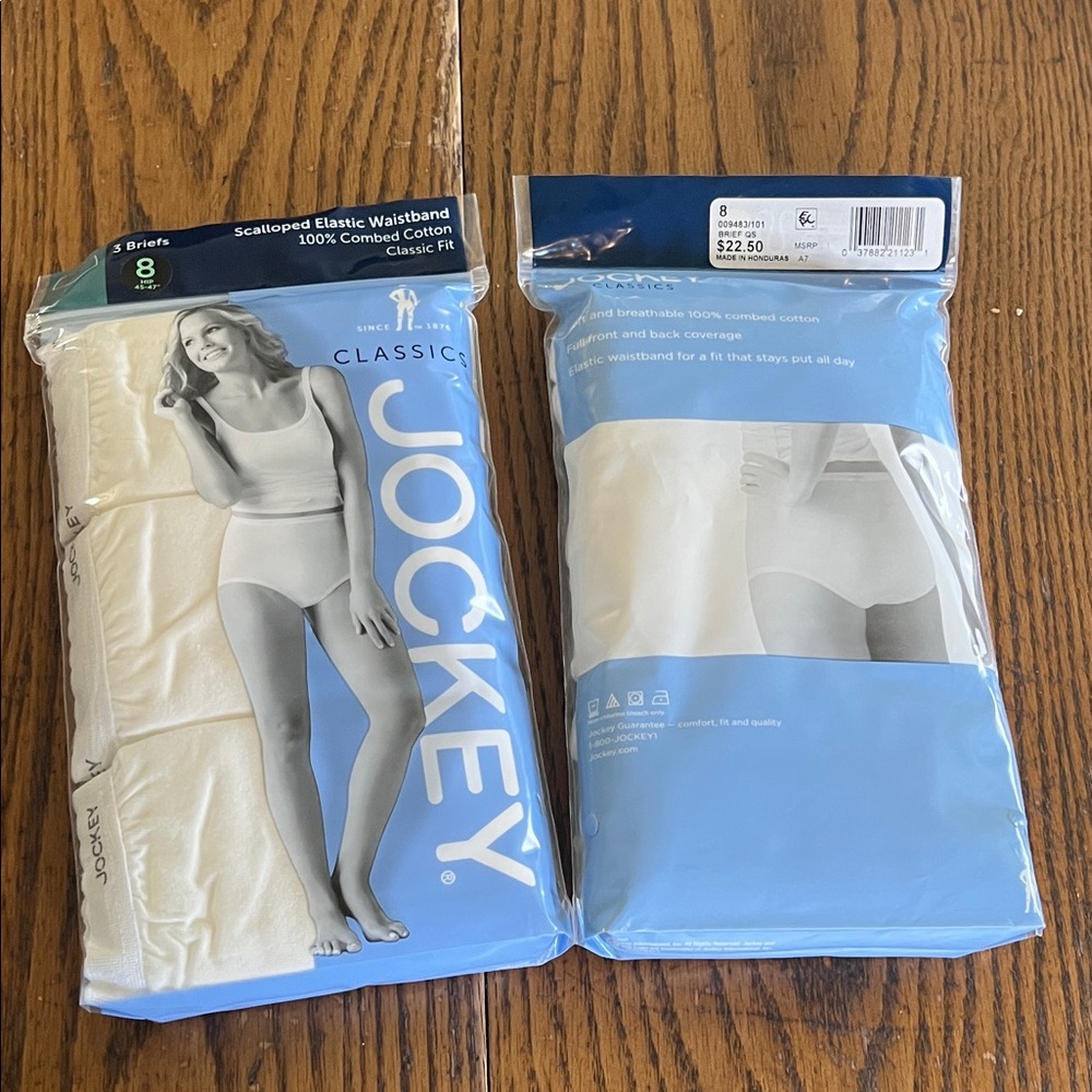 Jockey classic scalloped elastic waistband cotton briefs